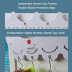 Wall Mounted Hard Hat Rack Hanger Hook Safety Helmet Holder Organizer, Construction Worker Hard Hat Fixer Placement helmet Ha