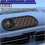 Multifunction Car Anti-Slip Mat, Rotatable Temporary Parking Number, Universal Auto Dashboard Organizer Pad Accessory for Pho