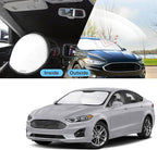 TINGLU Sun Shade for Ford Fusion 2013-2021 Accessories Windshield Sun Shade Window Shade UV Rays Protection Sun Visor Cover with Steering Wheel Sunshade Storage Bag