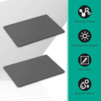 leechio 2 PCS Car Dashboard Anti-Slip Mat, 10.63" x 5.9" Grid Anti Slip and Heat-Resistant Instrument Dash Mat, Dashboard Acc