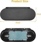 Sun Visor Vanity Mirror Cover Compatible with Mini Cooper & Cooper S Clubman Hatchback Countryman F55 F56 F60 2015-2022,1PC Sun Visor Vanity Mirror Replacement for Left/Right Side,Black