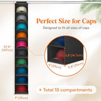 Lifewit Hat Organizer for Baseball Caps, Hat Rack Hanging Storage, Non-Woven Fabric Display Shelf Holds Up to 40 Hats, Cap Ho