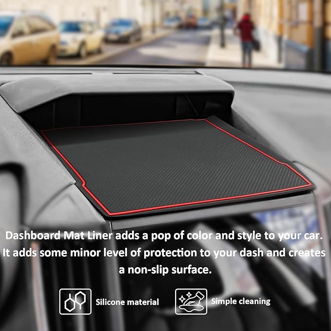 Auovo Dashboard Mat Compatible with Subaru Crosstrek Accessories 2018-2023 Forester 2019-2024 XV Impreza 2018-2023 Car Interi
