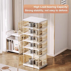SYNCVIBE Shoe Rack Organizer for Closet Entryway Foldable Sneaker Storage Shoe, Collapsible Shoe Cabinet, Stackable Shoe Stor