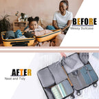 Packing Cubes for Travel - 8 Set Luggage Organizer Bags for Family, Mesh Breathable Travel Packing Cubes for Suitcases Durabl
