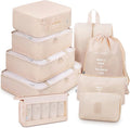 Mossio 9 Set Packing Cubes with Shoe Bag & Electronics Bag - Luggage Organizers Suitcase Travel Accessories