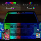 Nilight Truck Bed Light Strip RGB-IC LED Bar for Pickup Multi Dream Color DIY Music Synchronous with APP and RF Remote Control 3PCS 60 inch Cargo Lighting