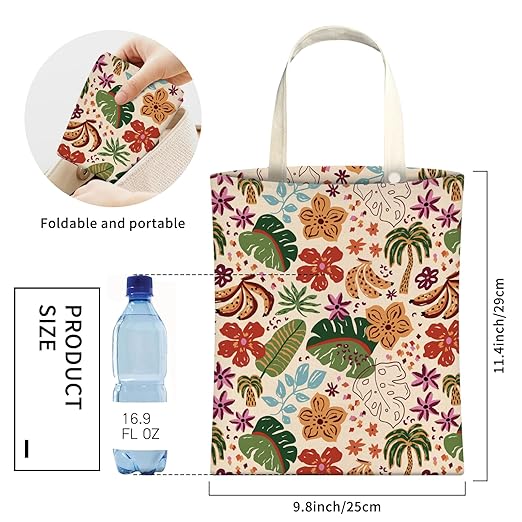Cute Car Trash Can, Hanging Canvas Car Back Seat Organizer and Storage Bag, Funny Car Trash Bag For Travelling, Outdoor Colorful Vintage Floral