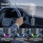 Smart Car Air Freshener Diffuser,Car Aroma Diffuser Air Freshener Spray Automatic with 6PCS Cologne Aromatherapy Oil (Grey 3P