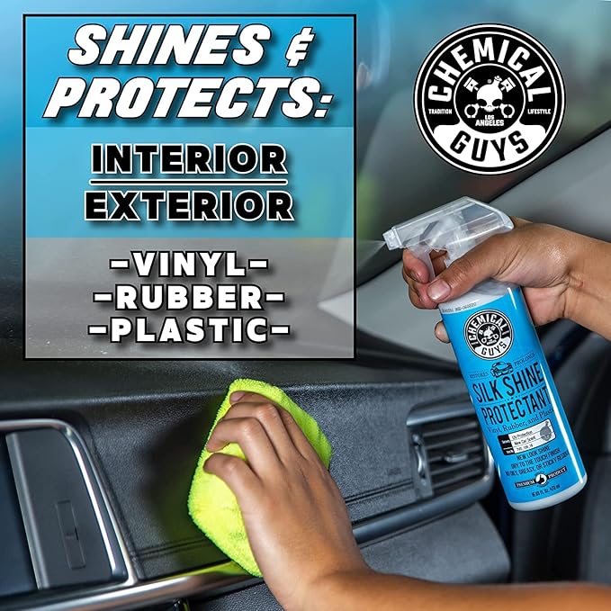 Chemical Guys TVD_109_1602 Silk Shine Spray-able Dry-to-The-Touch Dressing and Protectant for Tires, Trim, Vinyl, Plastic and