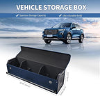 Car Trunk Organizer for Honda CR-V 2017-2022, Collapsible Sturdy Trunk Storage Container with Lid and Handle Large Leather Car