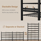 Stackable Shoe Rack for Closet, 8 Tier Metal Heavy Duty Shoe Storage Organizer,Large Capacity Shoe Shelf Max Holds 38 Pairs o