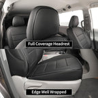 EKR Sienna Seat Covers for 2011-2020 Toyota Sienna L,LE,XLE,Limited,7 Seats,2nd Row Captain Seats W/NO Legrest,Waterproof Car