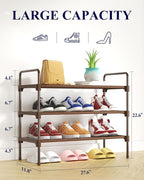 Kitsure Shoe Rack for Closet, Sturdy and Long-Lasting Shoe Shelf, Shoe Rack for Entryway, Personalized DIY Shoe Organizer, Sh