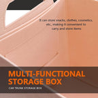 Felt Car Trunk Organizer, Foldable Vehicle Storage Box, Large Capacity Multi-Purpose Automotive Interior Accessories for Cars, S