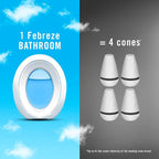Febreze Bathroom Air Freshener Odor-Fighting for Small Spaces Scented Plug In Alternative Long-Lasting for Home and Bathroom 
