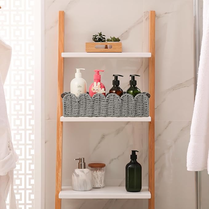 Toilet Paper Storage Basket Bathroom Counter Organizer Wicker Baskets for Organizing Cute Basket for Bedroom Nursery Room Kit