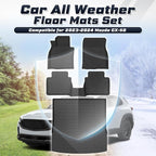 Sunsdrew Floor Mats Set for 2023-2026 Mazda CX-50 (Not for Hybrid), All Weather Floor Liners & Rear Cargo Trunk Mat for CX50 Accessories TPE Rubber Raised Edge, 4PCS