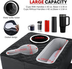 Car Cup Holder, Back Seat Car Organizer, Truck Bed Organizer, Couch Cup Holder Expander for Sofa Bed, Boat Tray, Organizer Holds Drinks, Snacks, Cell, Phone for Boat Sofa Truck