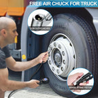 Digital Tire Pressure Gauge with Inflator: ENDARK 250 PSI Air Compressor Attachment Inflation Gun with Heavy Duty 360° Air Chuck & Extended Hose and Quick Connect Coupler