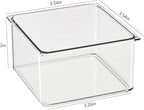 Hudgan 24 Pcs Small Drawer Organizer BinsSet, Stackable Drawer Divider Trays for Makeup Vanity, Bathroom, Office Desk, Straig