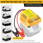 Car Jump Starter Adapter for Dewalt 20V/60V MAX - 11AWG Heavy Duty Booster Cable for 3.5L Vehicles (Battery Not Included)