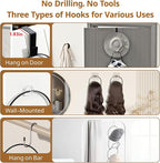 LINFIDITE 10 Pack Hat Rack Hanger Holder Organizer Closet Hanging Baseball Cap Display Storage Rack for Scarves Handbags Towe