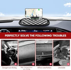 Wuyaoyao Multifunction Car Anti-Slip Mat Auto Phone Holder, PVC Car Dashboard Non-Slip Pad Phone Mount with Temporary Parking