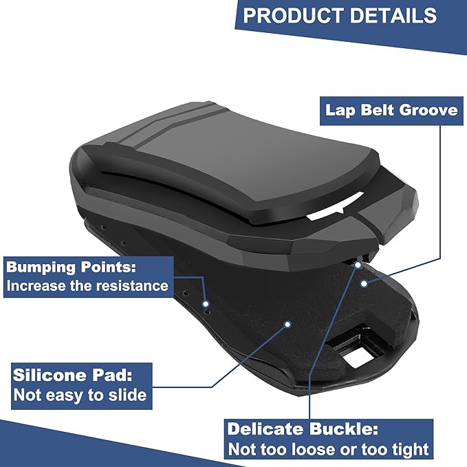 Positioner Clip, Shoulder Belt Adjuster for Neck & Shoulder Comfort, Stopper Clamps Positioner, 2 Pcs