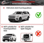 Floor Mats Compatible with 2018-2024 Ford Expedition (Not for Max Models) Cargo Mat Cargo Liner TPE 2023 Expedition 7 Seats Accessories (Trunk Mat+Backrest Mats+Floor Mats)