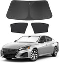 3PCS Car Window Shades Front Windshield Sun Shade Foldable Window Shade Custom Fit for Nissan Altima 2019-2024 Accessories Car Shades for Front Windows Anti-UV Rays Block Heat