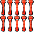 10 PCS Car Safety Hammer Emergency Escape Tool Auto Car Window Glass Hammer Breaker and Seat Belt Cutter Escape 2-in-1 for Fa