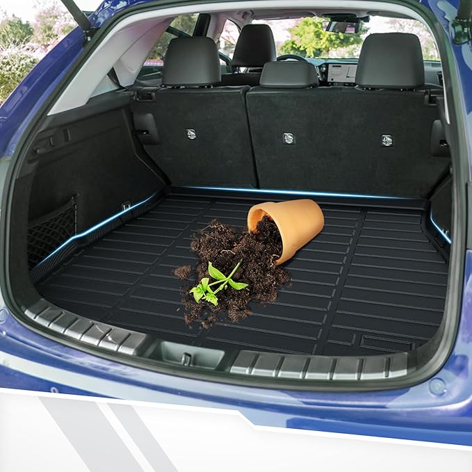 Sunsdrew Floor Mats Cargo Liner for 2022-2026 Lexus NX 250/NX 350/NX 350h/NX 450h+, All Weather Floor Liners & Trunk Cargo Mat NX350 Accessories Car Mats TPE Rubber Raised Edge