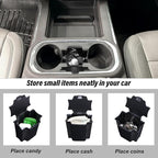 JKCOVER Center Console Coin Box Organizer Compatible with 2019-2022 Silverado/Sierra 1500 and 2020-2023 Silverado/Sierra 2500HD 3500HD Accessories (Full Console w/Bucket Seats Only)