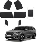 Front Side Half Window Shade Foldable Custom Fit for Kia Carnival 2021-2026 Car Window Shades for Side Window Sun Shade UV Protection Heat Insulation for Camping Sleeping 6PCS