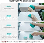COLORCORAL Car Cleaning Gel 2Pack Car Clean Putty, Universal Car Interior Cleaner Slime, Perfect Cleaning Kit Supplies, Auto 