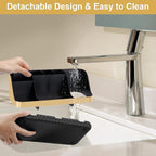 GFWARE Gold Toothbrush Holders for Bathrooms Countertop Organizer - Detachable 7 Slots Electric Toothbrush and Toothpaste Hol