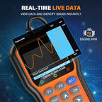 BluSon YM319 OBD2 Scanner Diagnostic Tool with Battery Tester, Check Engine Fault Code Reader with Live Data, Cloud Printing,