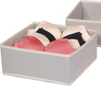 DIOMMELL Foldable Cloth Storage Box Closet Dresser Drawer Organizer Fabric Baskets Bins Containers Divider for Clothes Underw