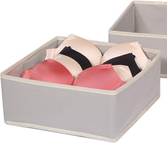DIOMMELL Foldable Cloth Storage Box Closet Dresser Drawer Organizer Fabric Baskets Bins Containers Divider for Clothes Underw