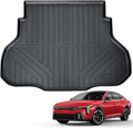Auxko All Weather Cargo Liner Fit for Kia K4 Sedan 2025 TPE Mat Accessories for Kia K4 Sedan 2025 All Season Guard Odorless Anti-Slip Cargo Mat Black