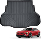 Auxko All Weather Cargo Liner Fit for Kia K4 Sedan 2025 TPE Mat Accessories for Kia K4 Sedan 2025 All Season Guard Odorless Anti-Slip Cargo Mat Black