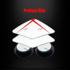 Ampper Rhombus Shaped Blind Spot Mirror, HD Glass Frameless Convex Wide Angle Rearview Blindspot Car Mirror for Car SUV and Truck (Pack of 2)