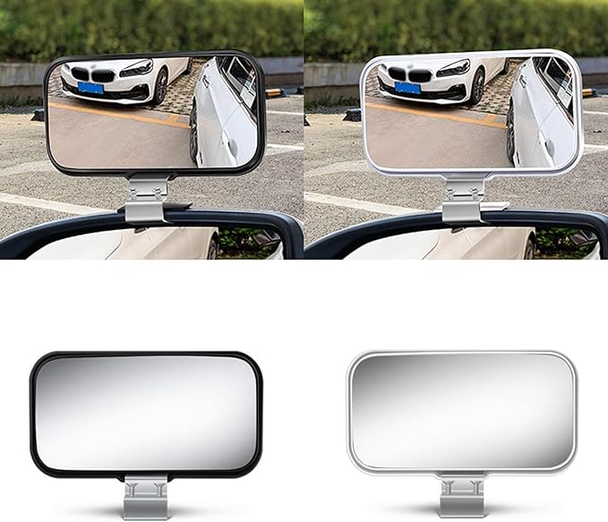 Blind Spot Car Mirror, Adjustable Blindspot Convex Wide Angle Side Rearview Mirror for SUV and Trucks, Pack of 2
