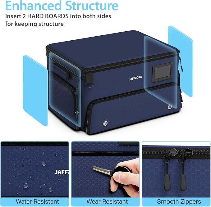 4-Layer Golf Trunk Organizer, Golfer Gifts for Men Women with Separate Ventilated Compartment for 2 Pairs Shoes, Waterproof