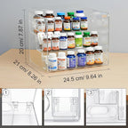 3-Tier Vitamin Storage Organizer, Organizer for Vitamin Bottles And Medicine Bottle, Vitamin Bottle Organizer for Countertop,
