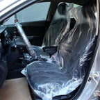 ICWEIMEI 100PCS Disposable Car Seat Covers Plastic Seat Covers for Cars Universal Disposable Clear Plastic Car Cover, Car Dis
