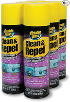 Invisible Glass 91184-6PK Clean & Repel – Aerosol Glass Cleaner and Rain Repellent, Cleans Exterior Windshields, Repels Rain,