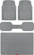 Motor Trend FlexTough Defender Floor Mats for Cars & TrunkShield Trunk Mat Set, Next-Gen Deep Dish Heavy Duty All Weather, Rubber Car Floor Mat Set for Auto Truck Van SUV