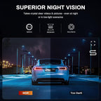 2K Dash Cam Front 2K Full HD Dash Camera for Cars, 5G Wi-Fi & App Control car Camera with Night Vision, 170°Wide Angle, WDR, 